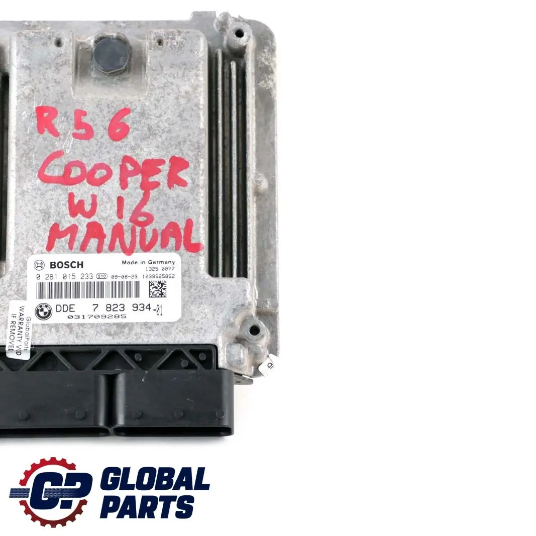 Mini Cooper One D R55 R56 Diesel W16 ECU DDE 7823934 0281015233  Manual