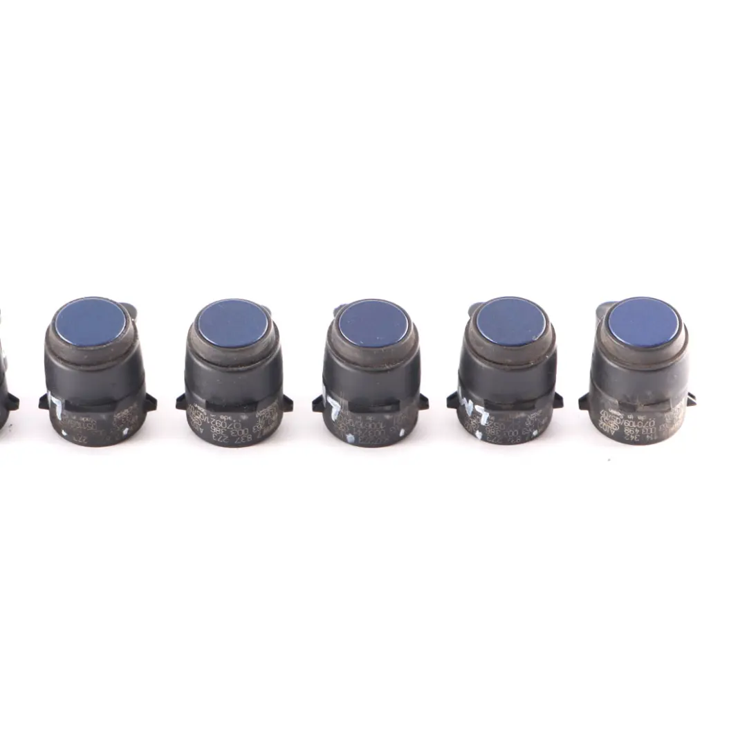 8 x Sensor aparcamiento BMW E81 E87 E90 PDC Ultrasonic Le Mans Azul Set 7837273