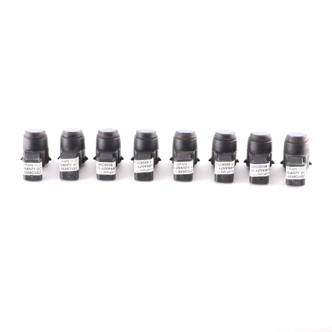 8 x Sensor aparcamiento BMW E81 E87 E90 PDC Ultrasonic Le Mans Azul Set 7837273