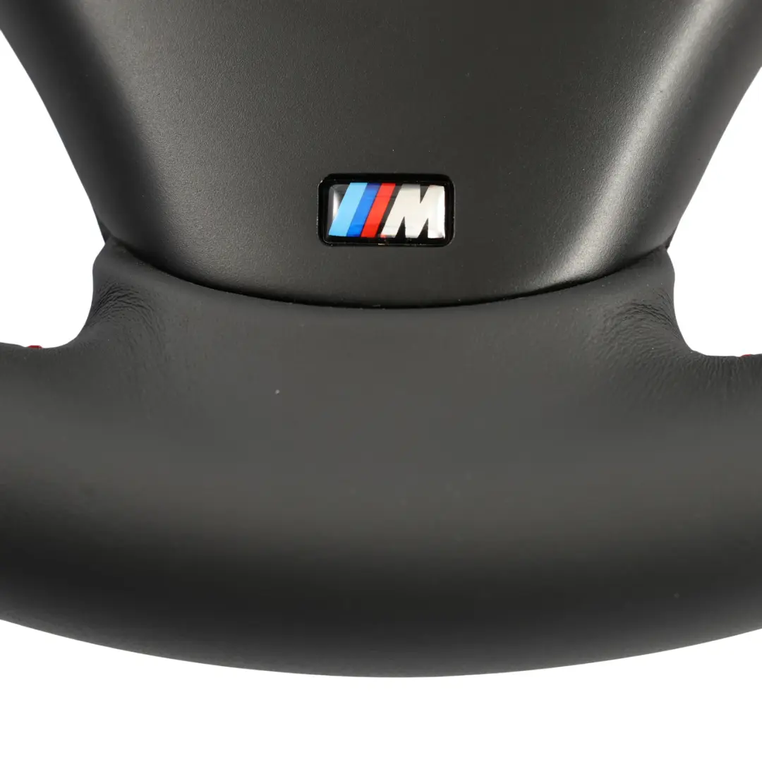 BMW E81 E87 E90 E91 E92 NUEVO Volante Grueso M Sport De Cuero Negro Alcantara