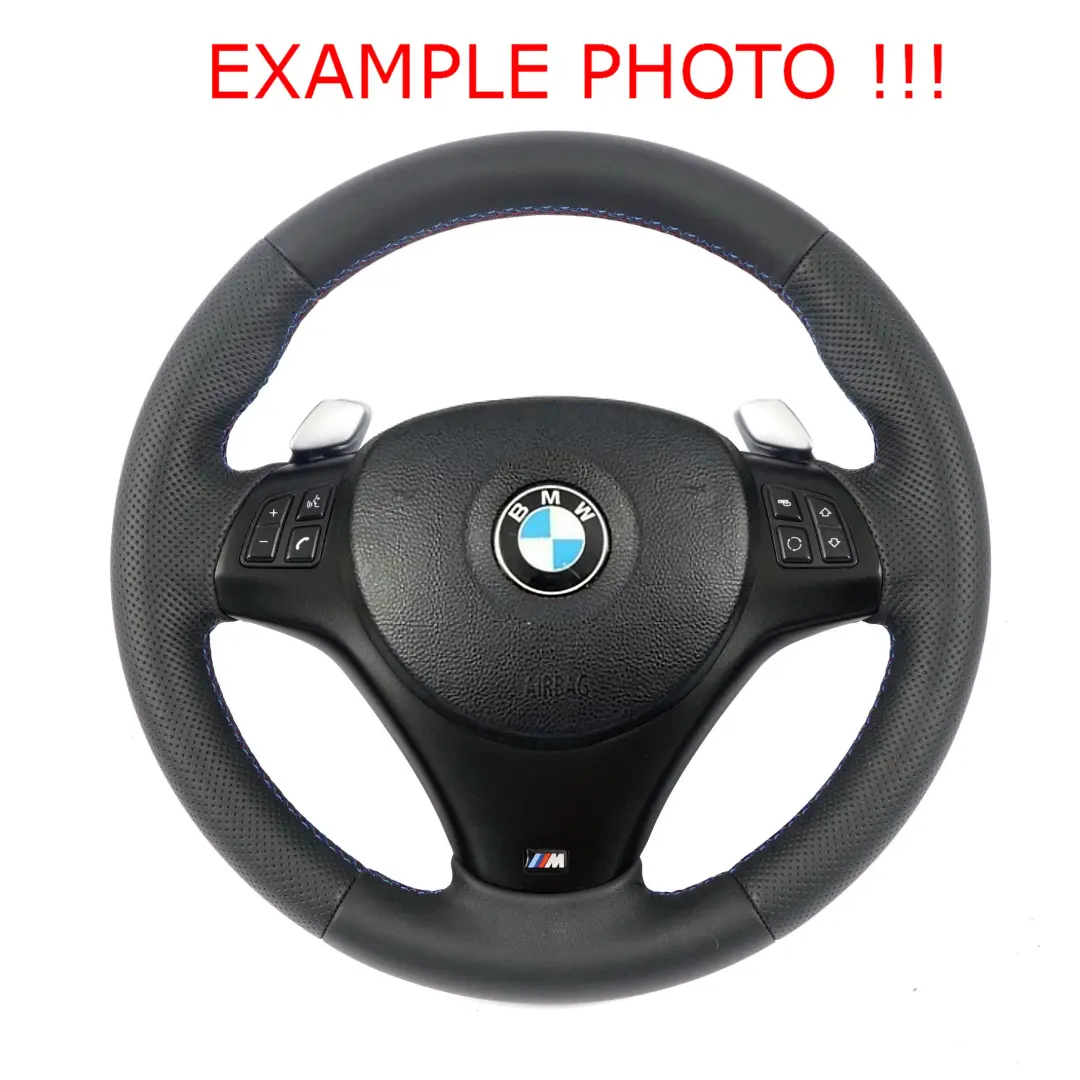 BMW E87 E90 E91 E92 NEW Leather M-Sport Thick Steering Wheel Paddle Shift