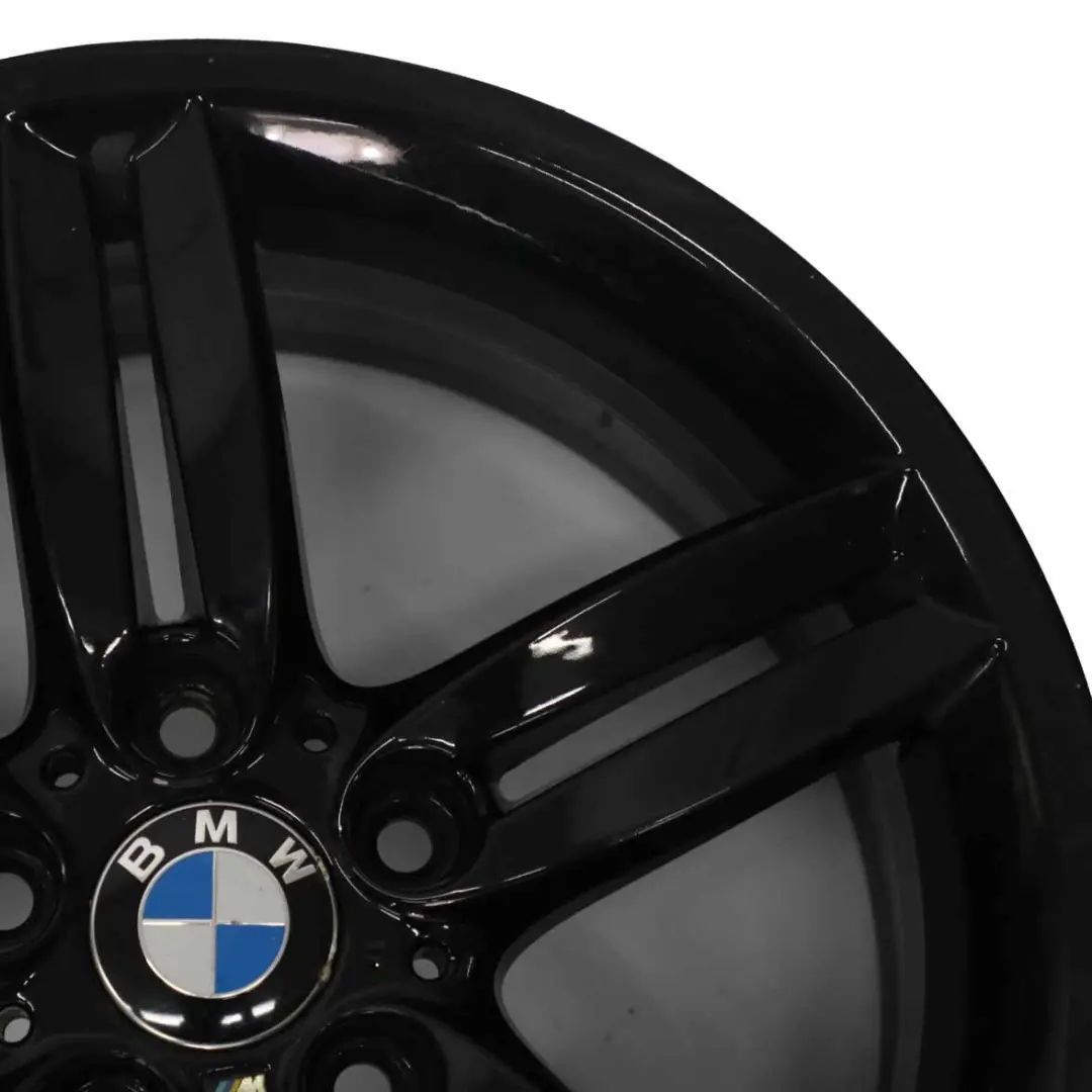 Llanta de aleación trasera BMW E81 E87 Negra 18" 8,5J M doble radio 208 7839305