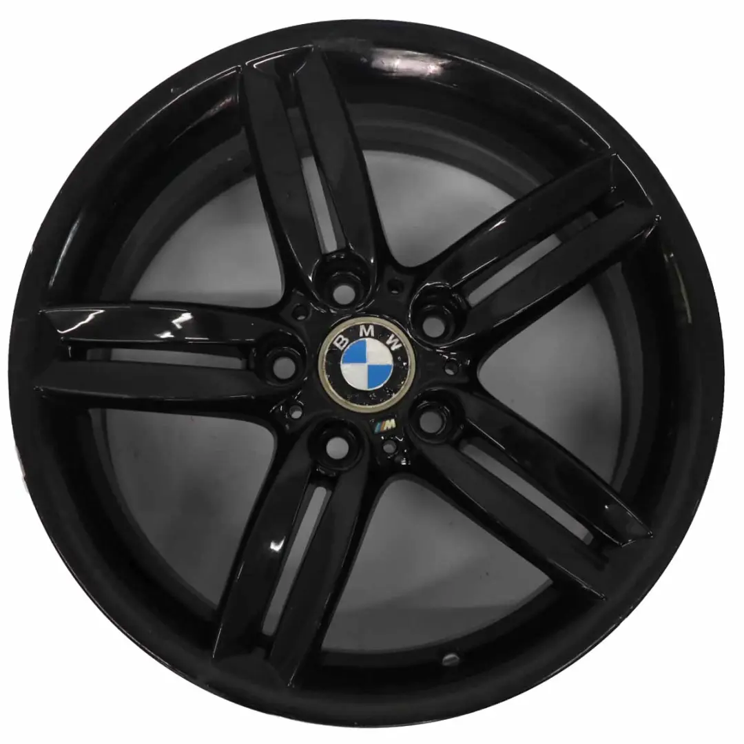 Llanta de aleación trasera BMW E81 E87 Negra 18" 8,5J M doble radio 208 7839305