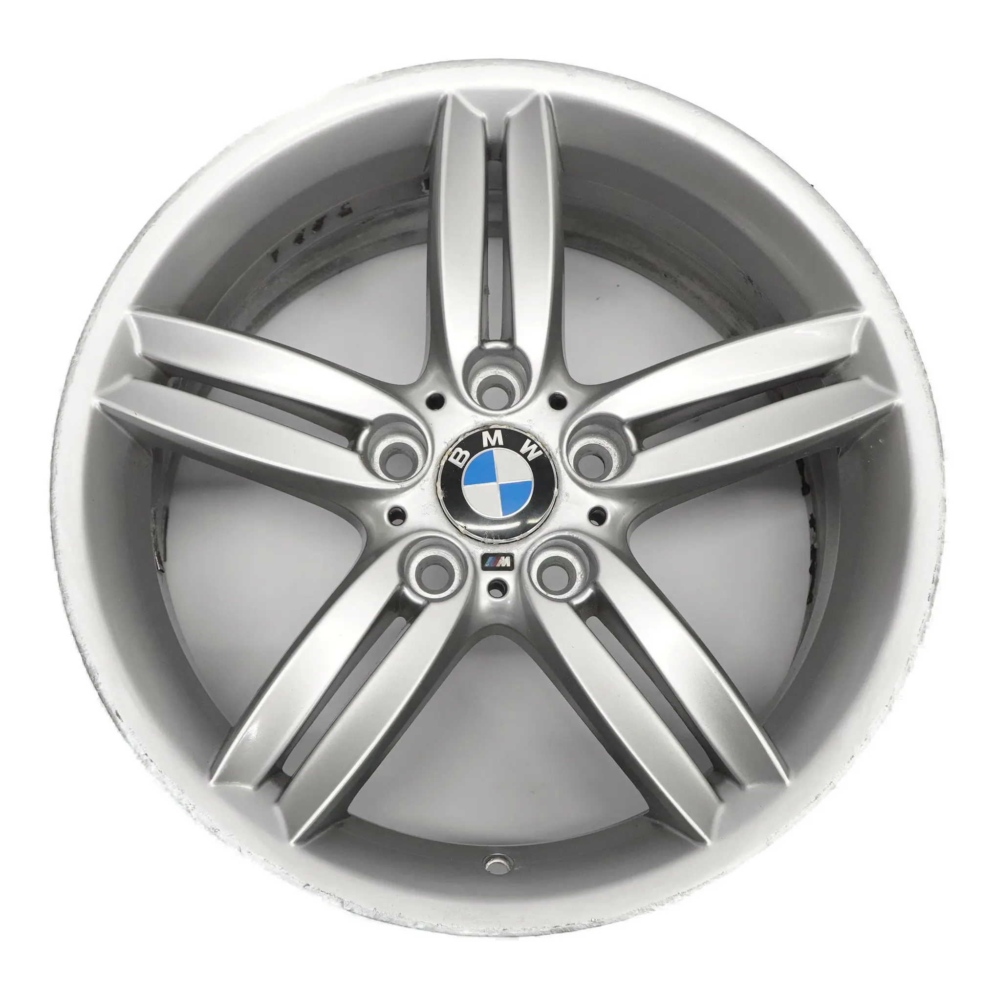 BMW E81 E87 Rear Silver Alloy Wheel Rim 18" 8,5J M Double Spoke 208 7839305