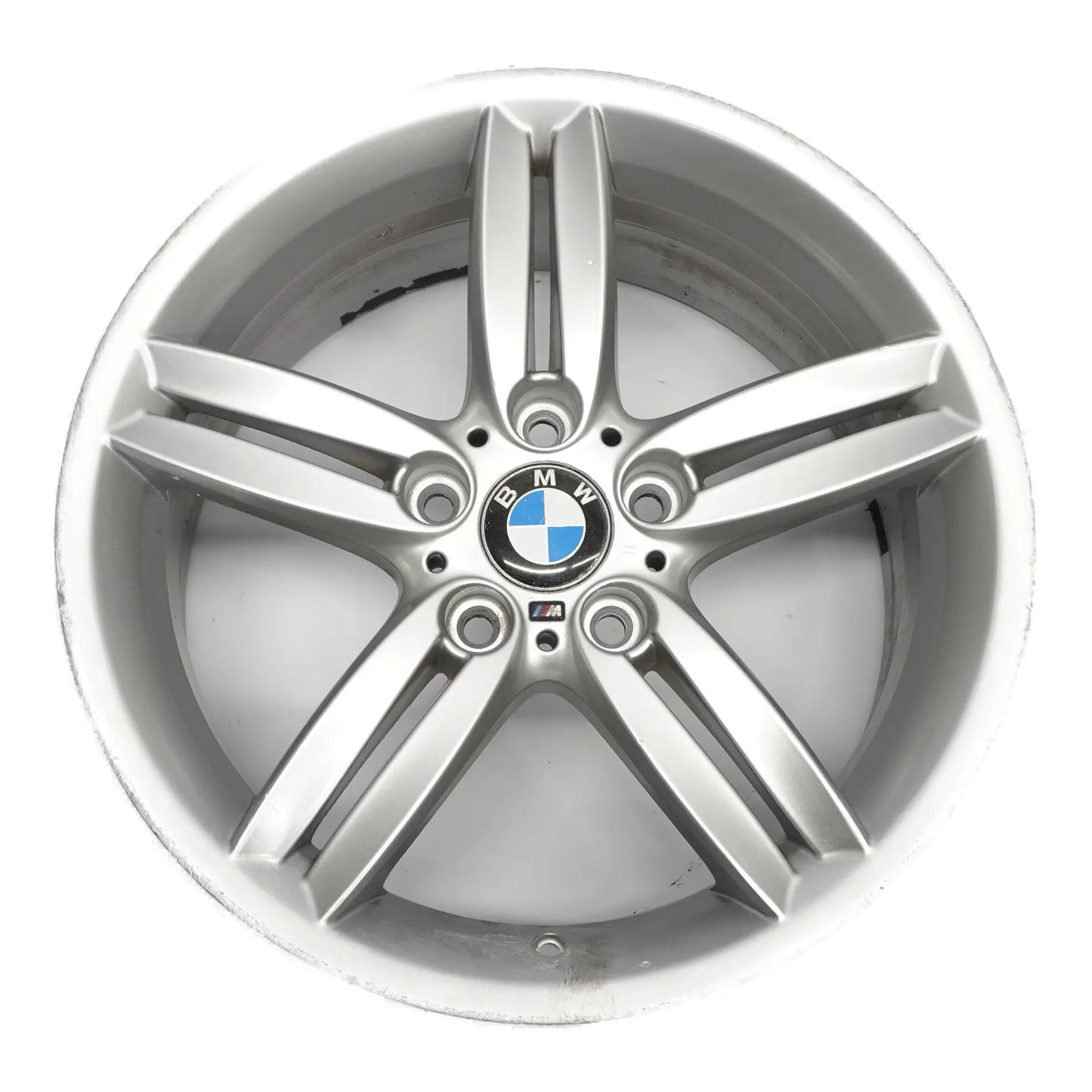 BMW E81 E87 Rear Silver Alloy Wheel Rim 18" 8,5J M Double Spoke 208 7839305