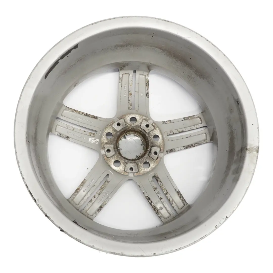 BMW E81 E87 Rear Silver Alloy Wheel Rim 18" 8,5J M Double Spoke 208 7839305