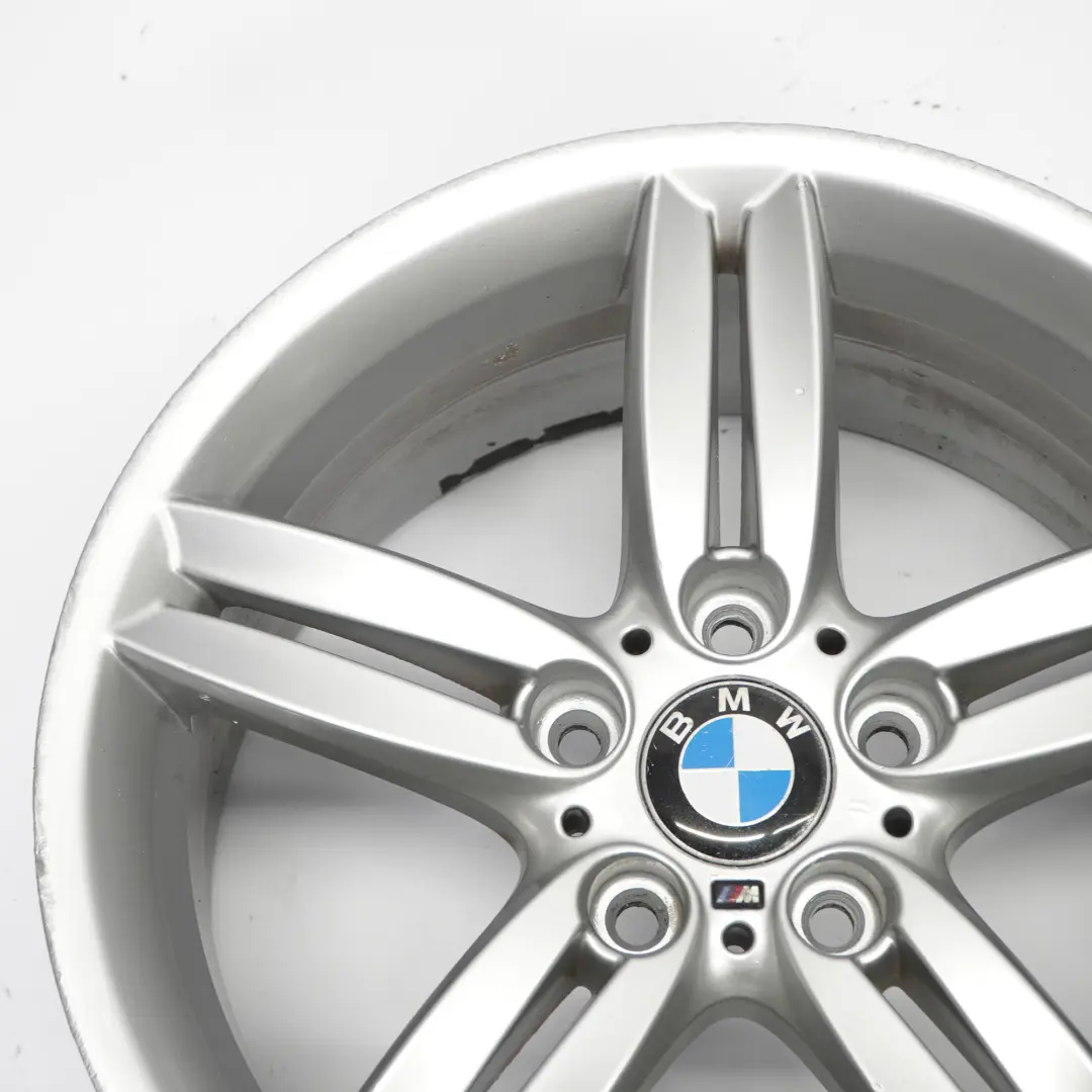 BMW E81 E87 Rear Silver Alloy Wheel Rim 18" 8,5J M Double Spoke 208 7839305
