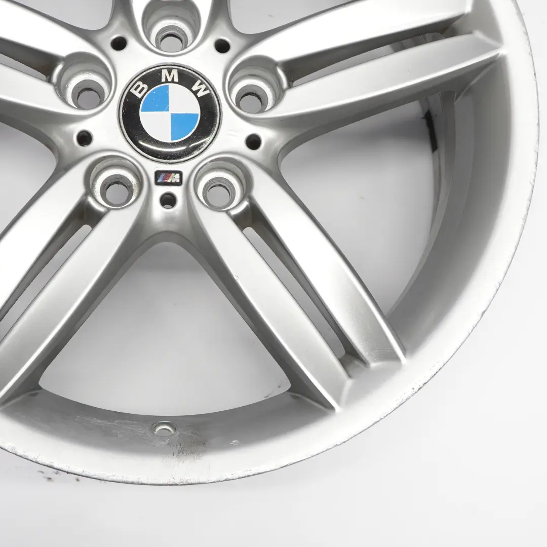 BMW E81 E87 Rear Silver Alloy Wheel Rim 18" 8,5J M Double Spoke 208 7839305