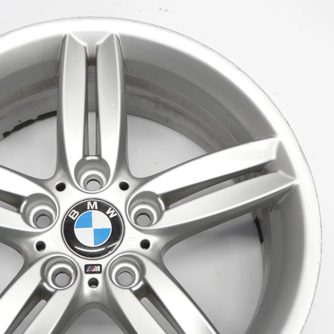 BMW E81 E87 Rear Silver Alloy Wheel Rim 18" 8,5J M Double Spoke 208 7839305
