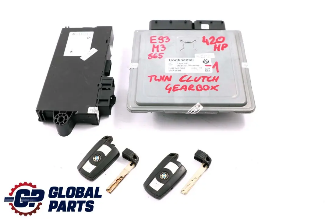 BMW E90 E92 E93 M3 Engine S65 420HP ECU Kit DME 7841981 + CAS3 + 2 Keys