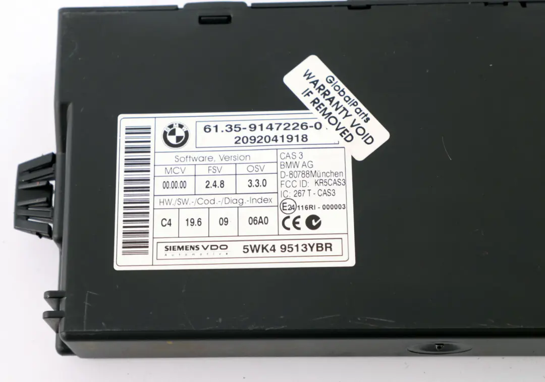 BMW 3 Series E90 E92 E93 M3 S65 420HP ECU Kit DME + CAS3 + Key 7842487 Manual