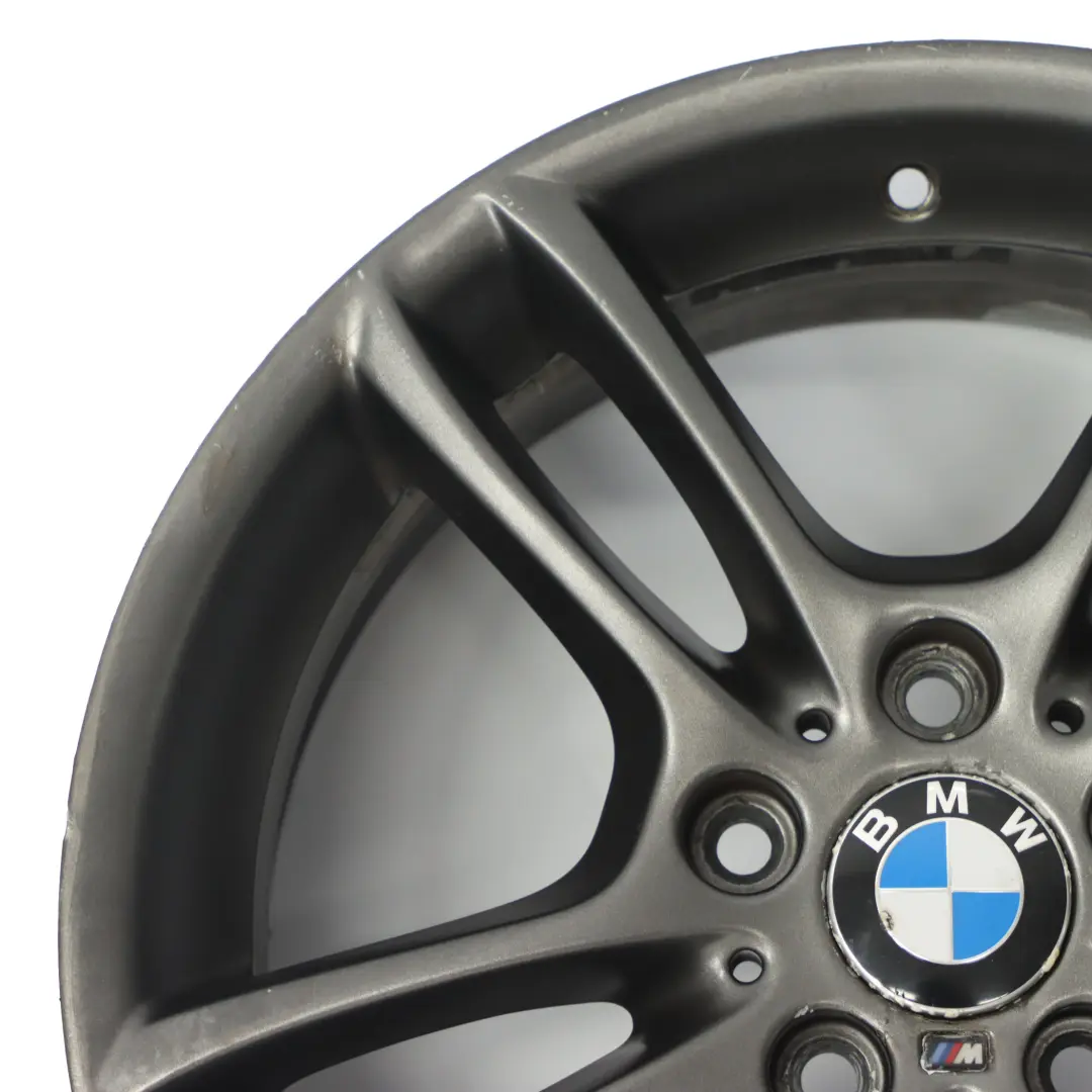 BMW E81 E87 Vorne Grau Alu Felge Alufelge 18" 7,5J ET:49 M Doppelspeiche 261