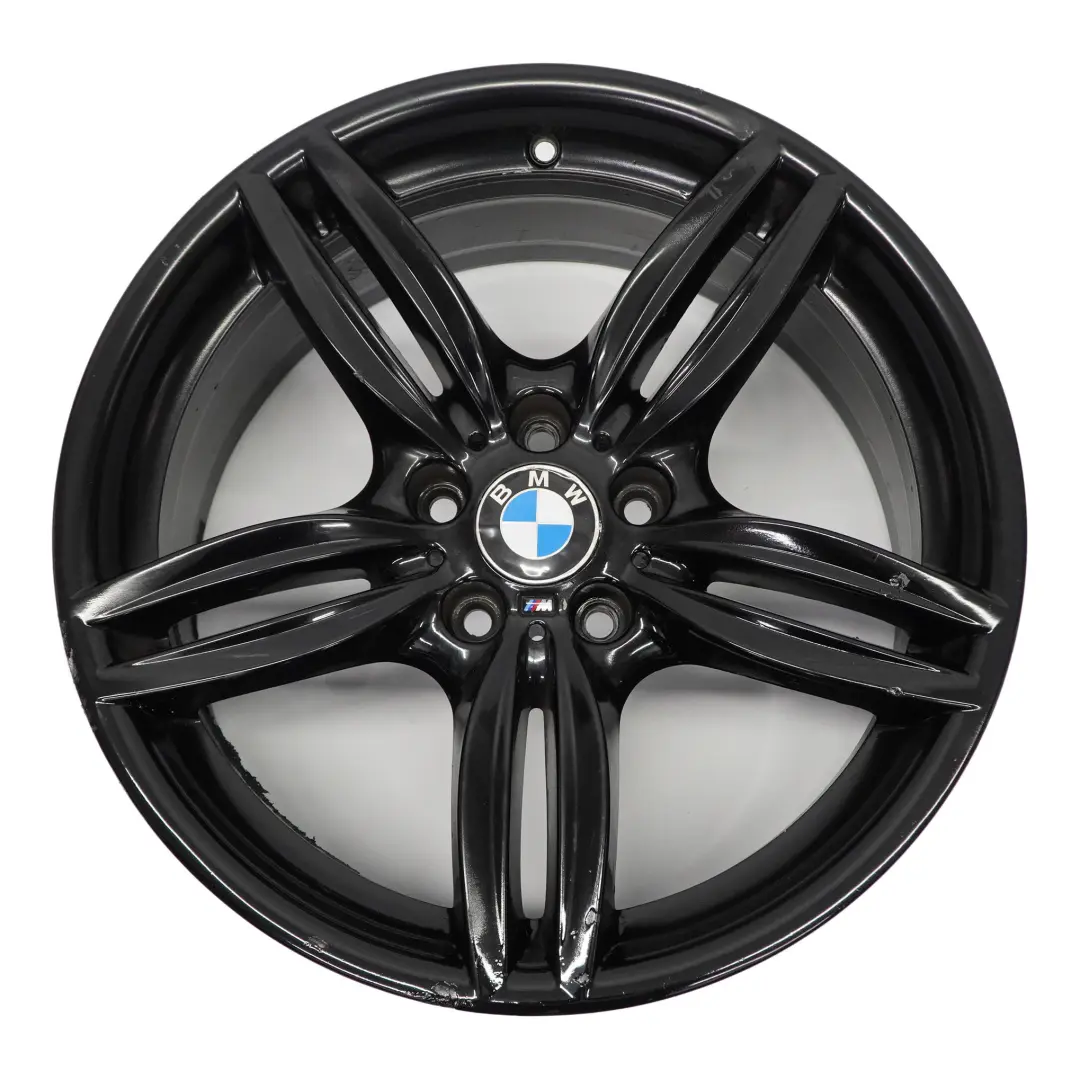 BMW F10 F11 F12 Front Black Alloy Wheel Rim 19" 8,5J M Double Spoke 351 7842652