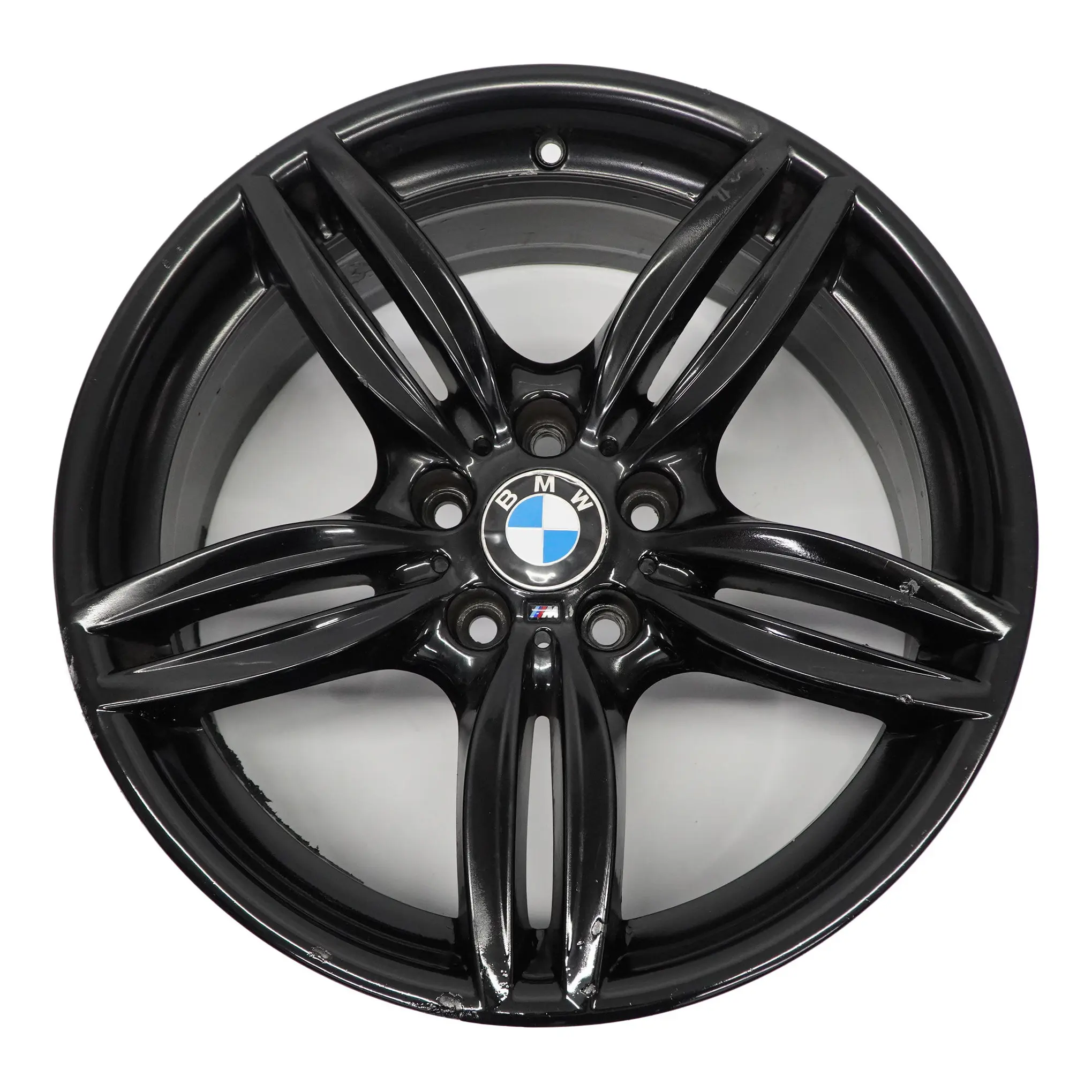 BMW F10 F11 F12 Jante avant en alliage noir 19" 8,5J M Double rayon 351 7842652