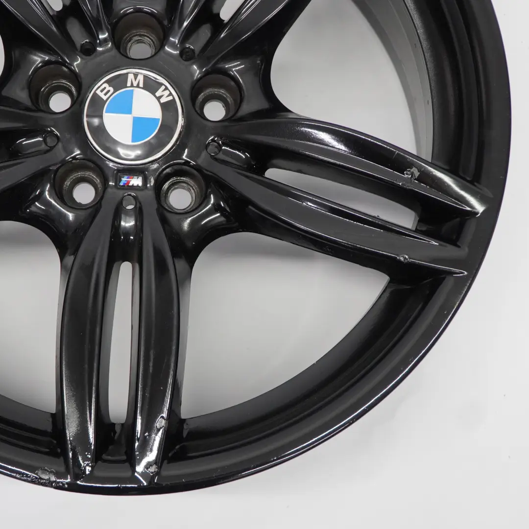 BMW F10 F11 F12 Front Black Alloy Wheel Rim 19" 8,5J M Double Spoke 351 7842652