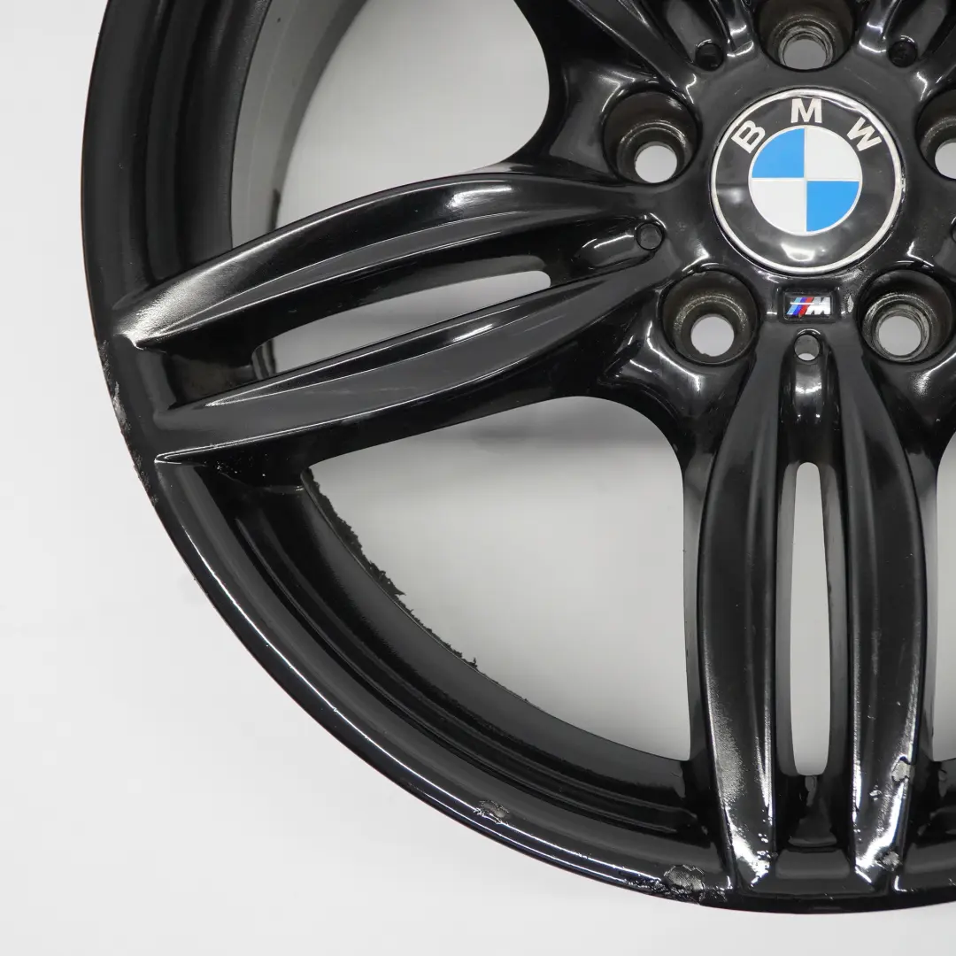 BMW F10 F11 F12 Front Black Alloy Wheel Rim 19" 8,5J M Double Spoke 351 7842652