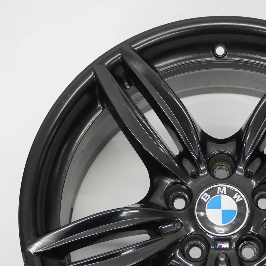 BMW F10 F11 F12 Front Black Alloy Wheel Rim 19" 8,5J M Double Spoke 351 7842652