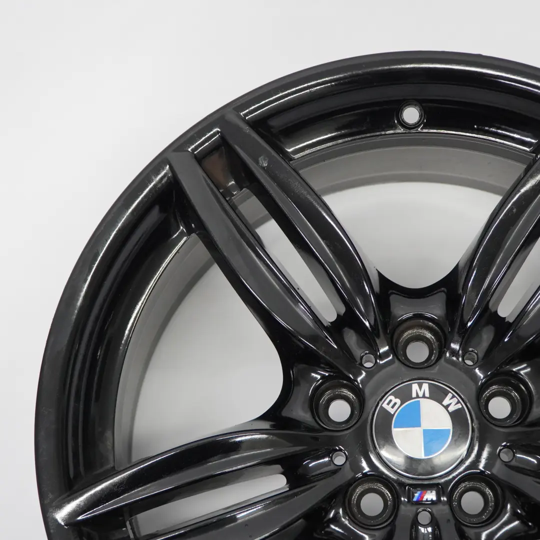 BMW F10 F12 Black Rear Wheel Alloy Rim M Double Spoke 351 9J 19" ET:44 7842653