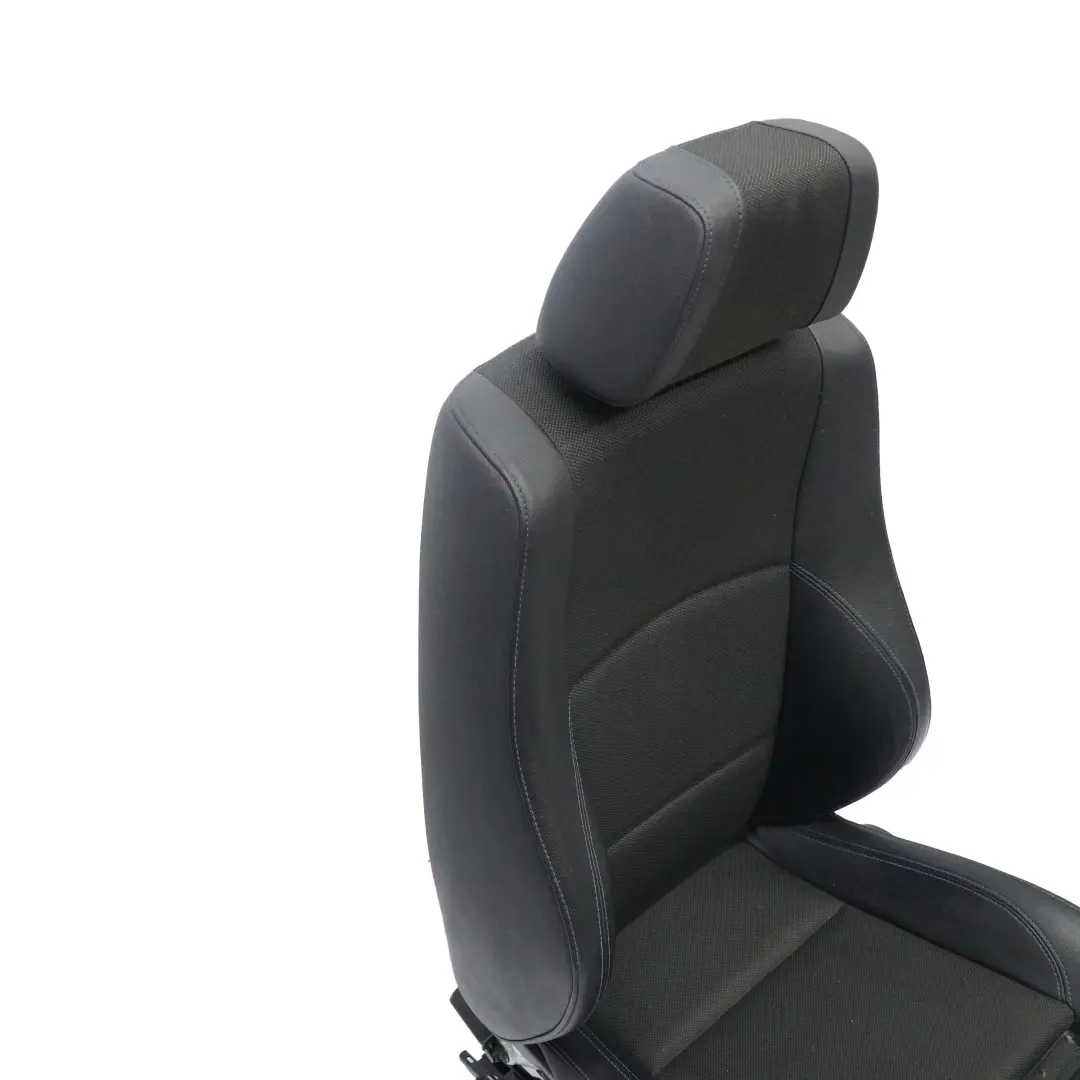 BMW E87 Sport Front Left N/S Seat Cloth Imitation Leather Flashpoint Blue Thread