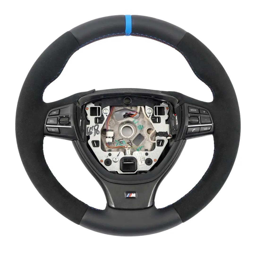 BMW F01 F07 GT F10 F11 F12 NOUVEAU Volant M Sport en cuir noir / Alcantara