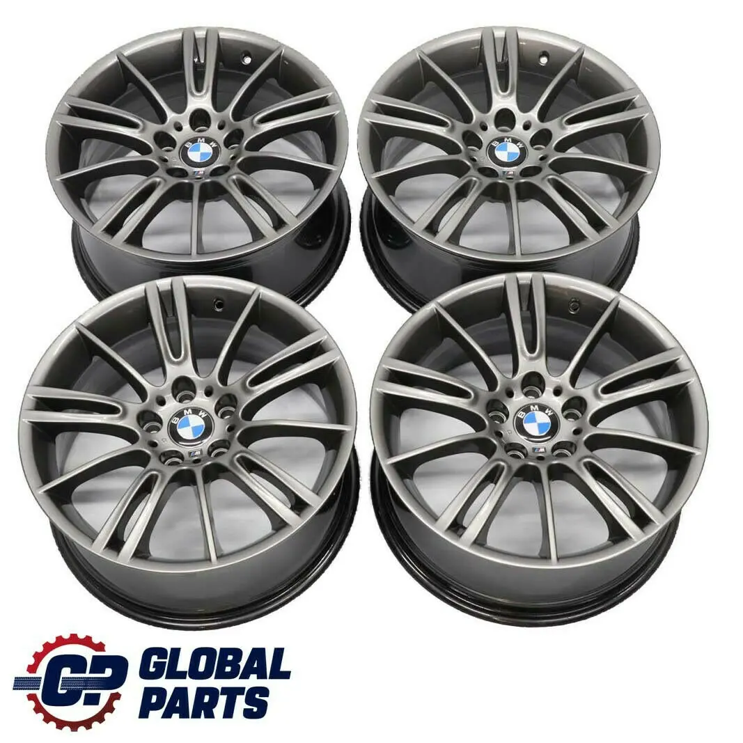 BMW E90 E91 E92 Complete Set 4x Wheel Rim 18" M Spider Spoke 193 Ferricgrey Grey