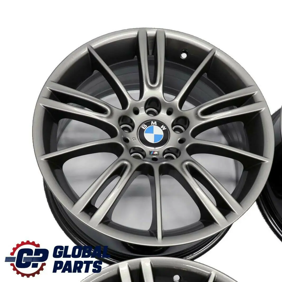 BMW E90 E91 E92 Grau Komplettes 4x Rad Alufelgen Felgen 18" M Sternspeiche 193