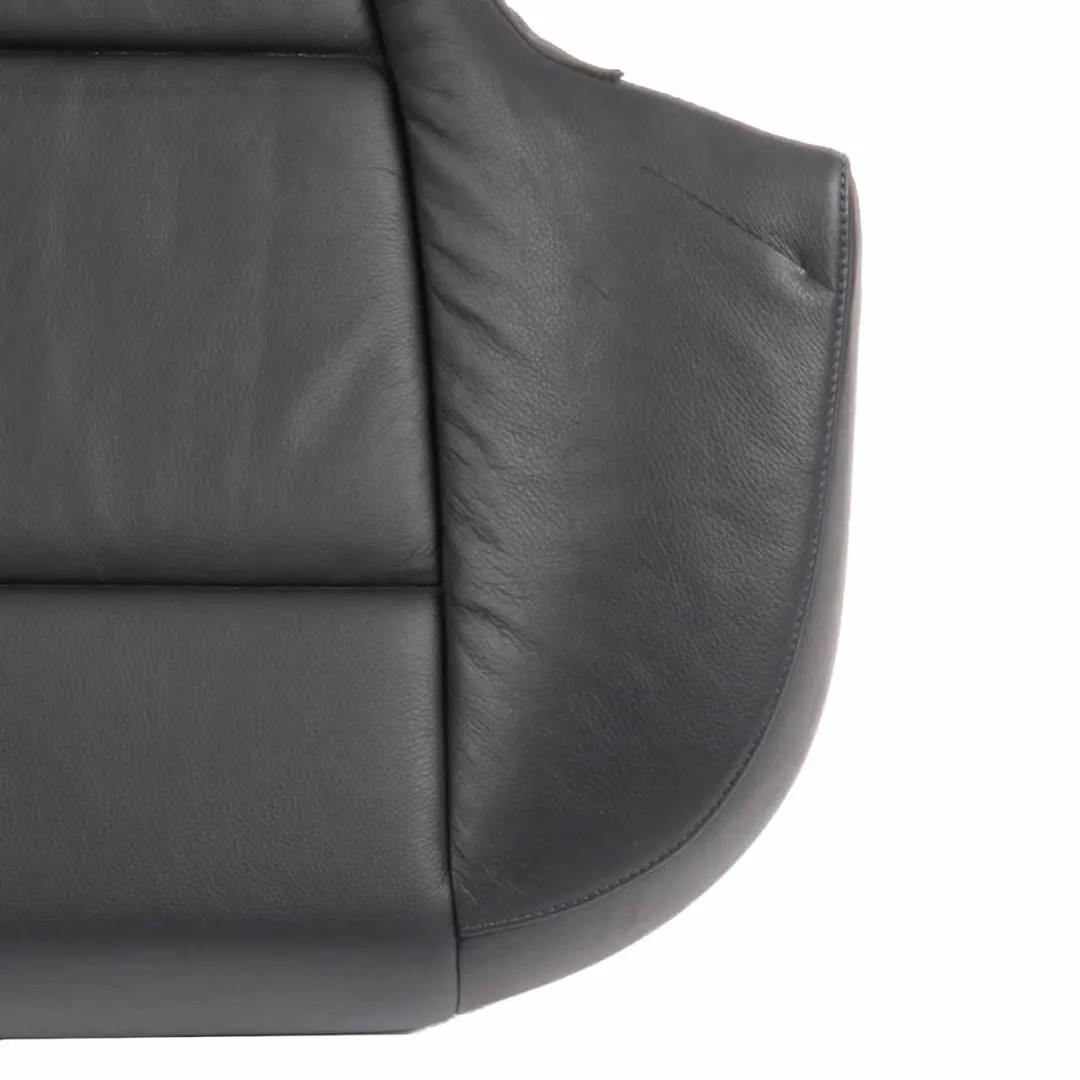 BMW E90 LCI Rear Seat Couch Bench Interior Cover Leather Dakota Black Blue Seam