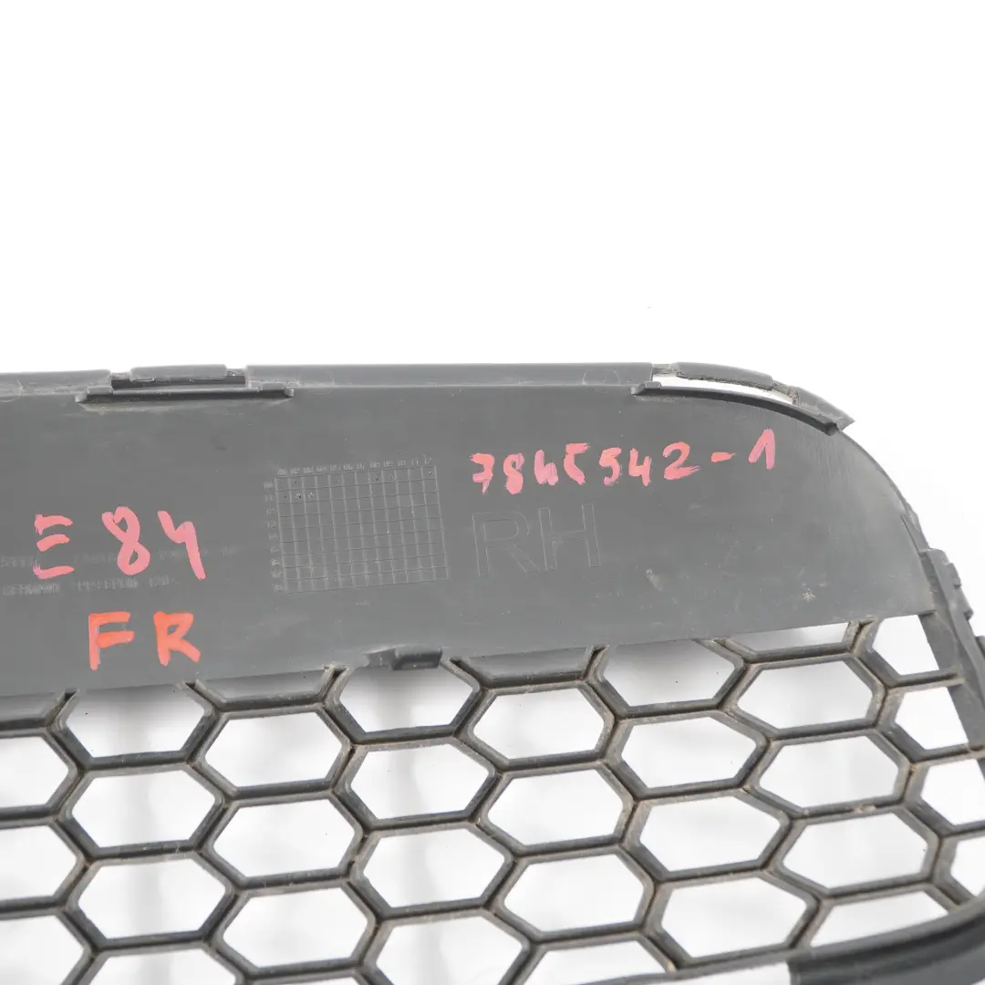 BMW E84 M Sport Front Bumper Partially Open Grid Grille Right O/S 7845542