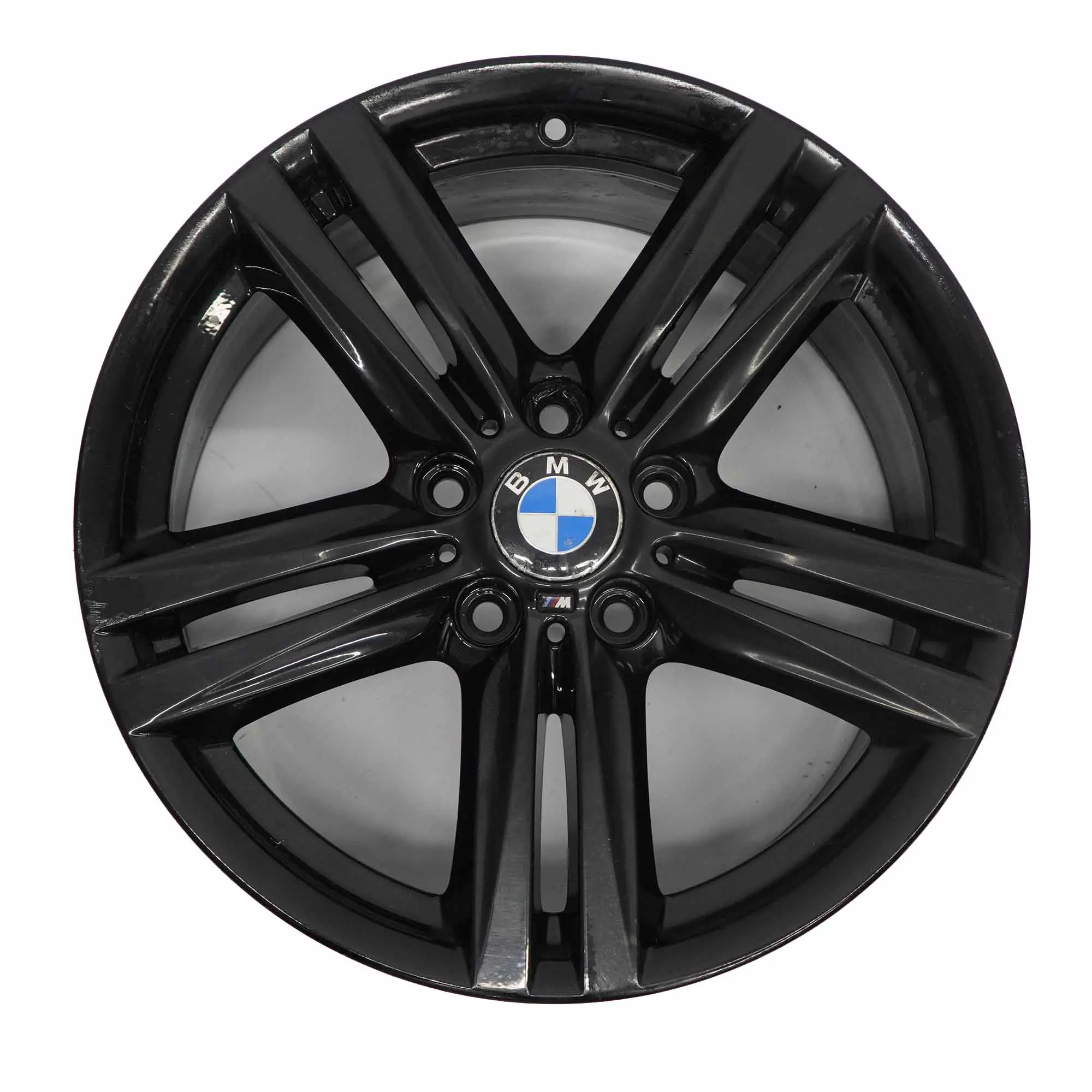 BMW F20 F21 F22 Rear Black Alloy Wheel Rim 18" 8J ET:52 7845853 M Star Spoke 386