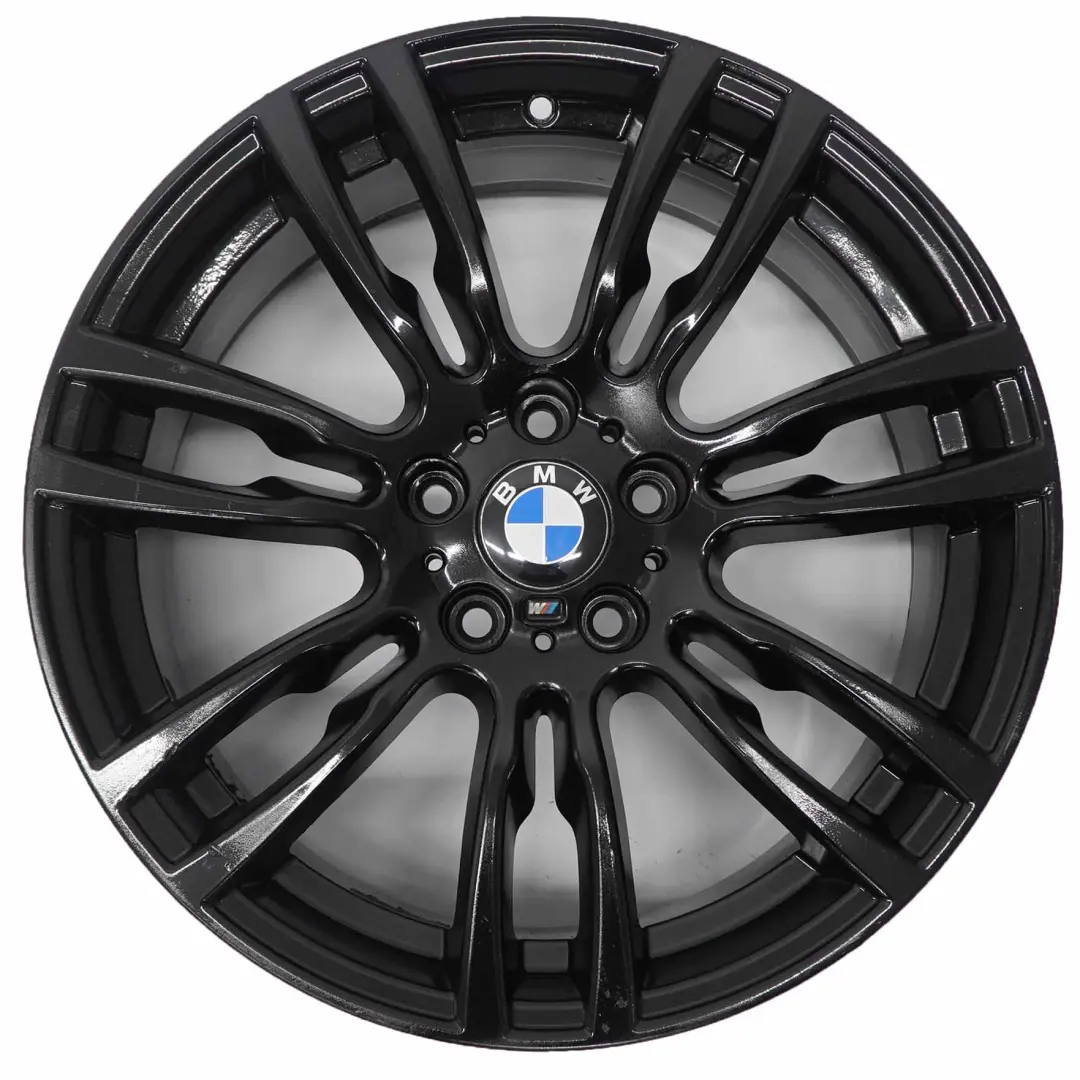 BMW F30 F31 F32 Black Alloy Wheel Rim 19" 8J ET:36 M Star Spoke 403 7845882