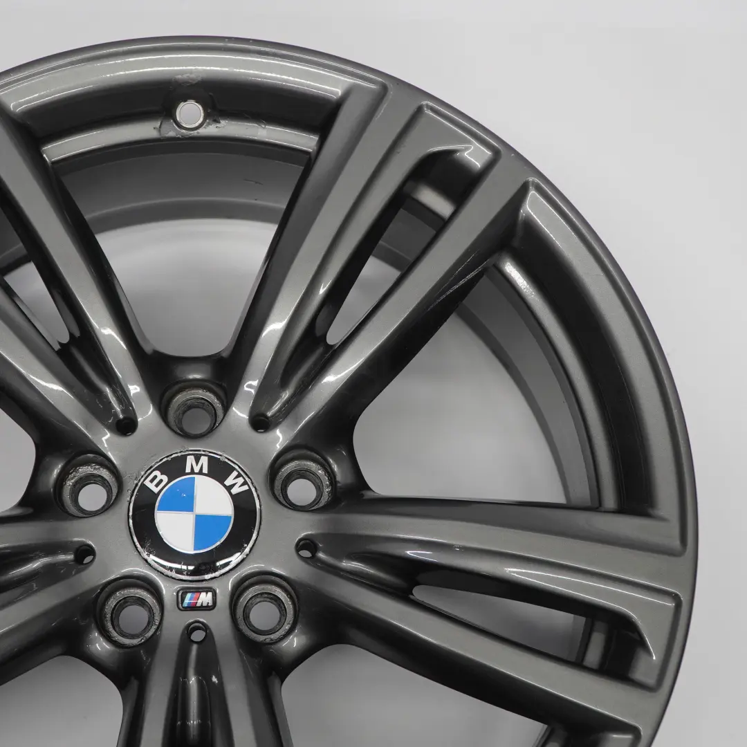 BMW F30 F32 Ferricgrey Llanta Aleación Trasera 19" 8,5J ET:47 M Doble Radio 442