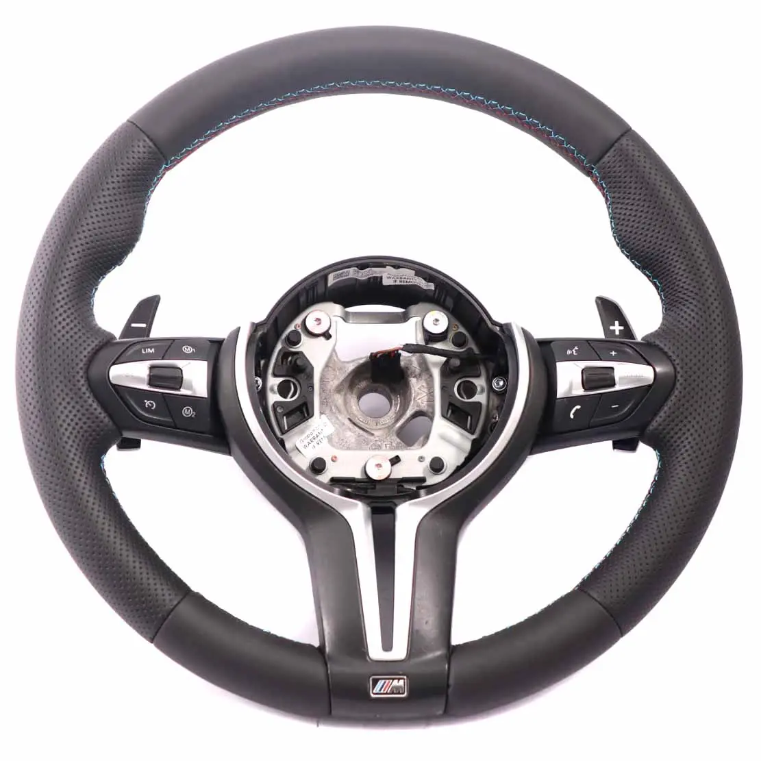 BMW F80 M3 F82 M4 F87 M2 NEW Black Leather M Sport Steering Wheel M-tricolored