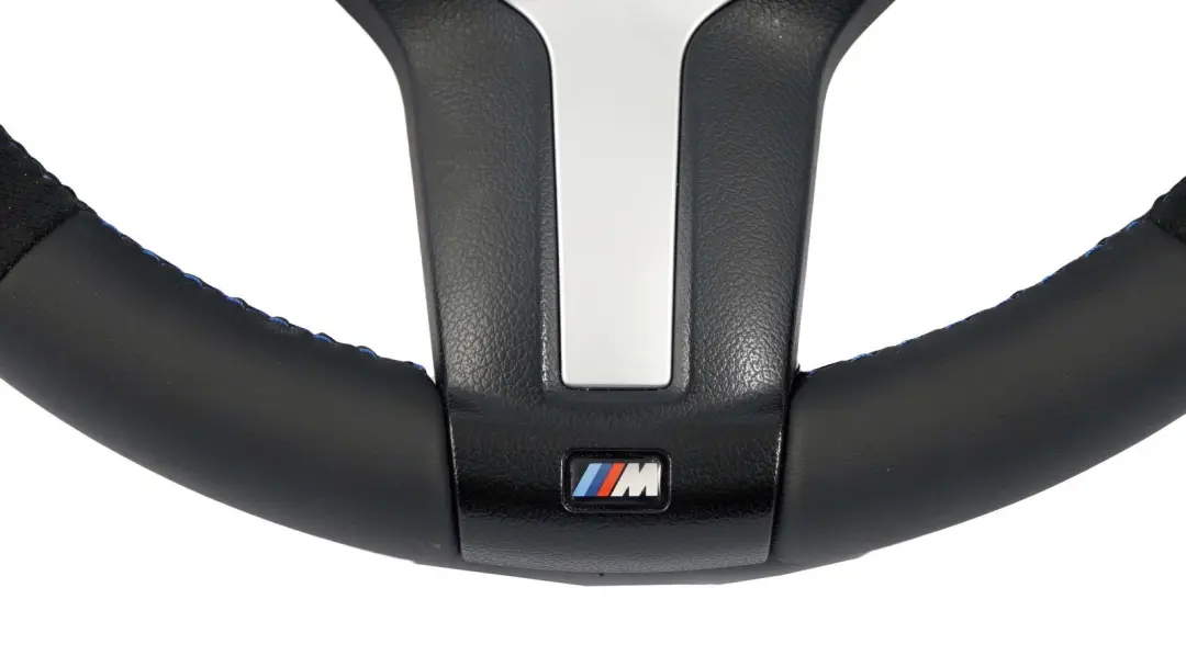 BMW F20 F30 F31 M Sport NUEVO Cuero Negro / Alcantara Volante Airbag