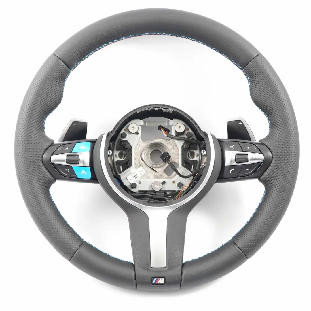 BMW F20 LCI F30 F32 Kierownica M Pakiet Grzana NOWA Czarna Skóra Łopatki