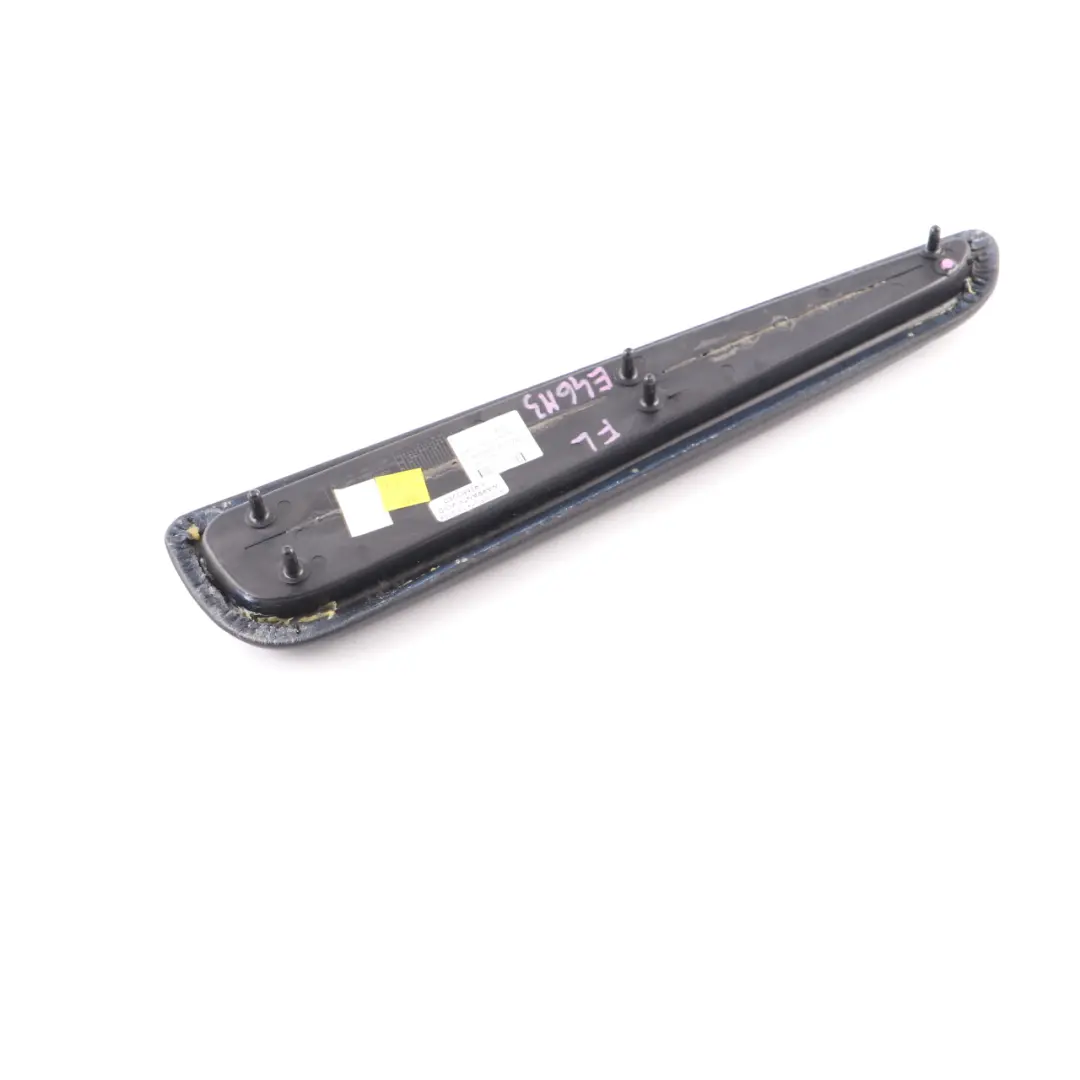 BMW E46 M3 Coupe Front Door Left N/S Armrest Upper Leather Nappa Black 7890899