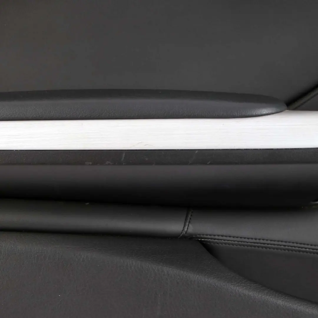 BMW E46 M3 Door Card Front Left N/S Trim Panel Cover Leather Walknappa Black
