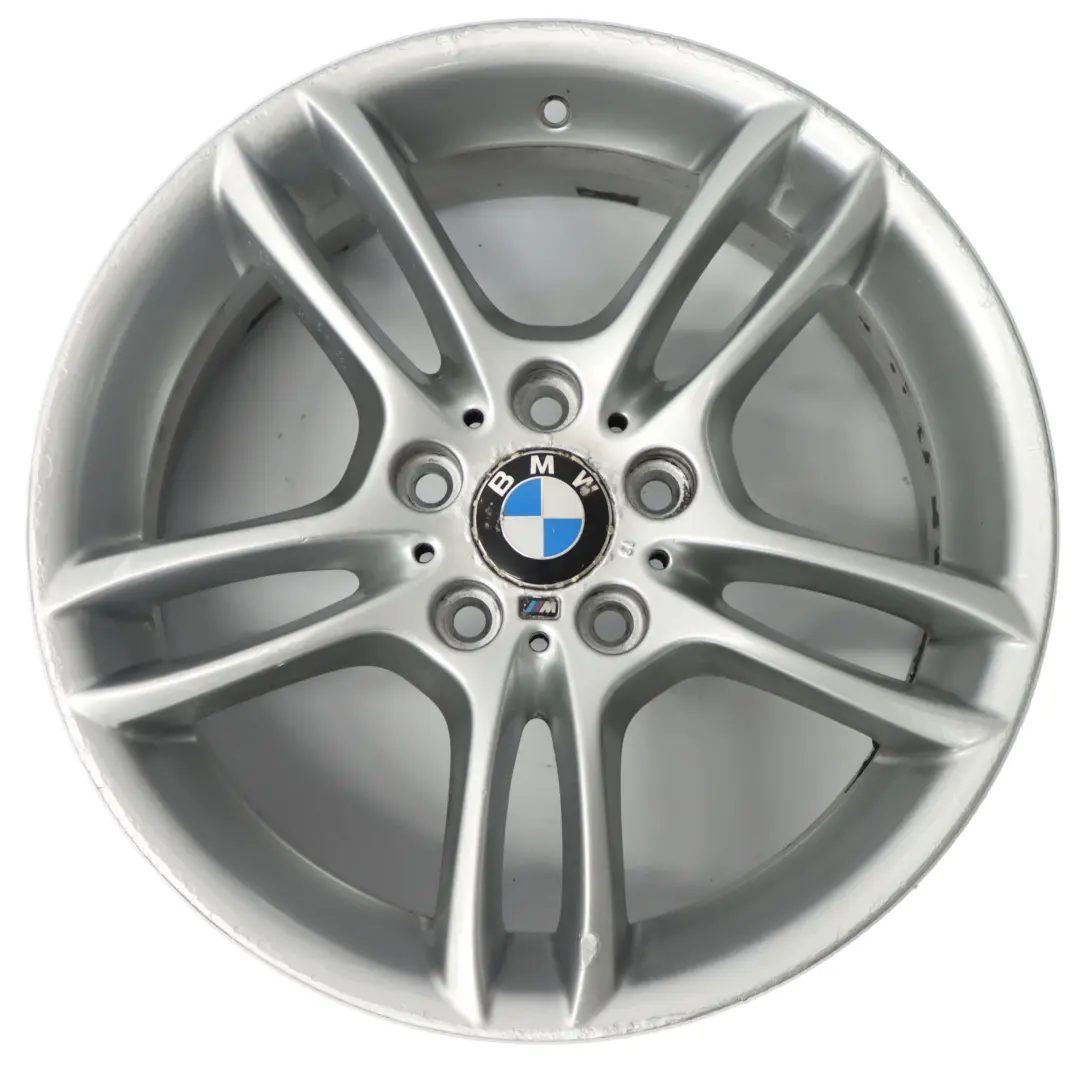 BMW E81 E87 Silver Front Alloy Wheel Rim 18" 7,5J M Double Spoke 261 7891050