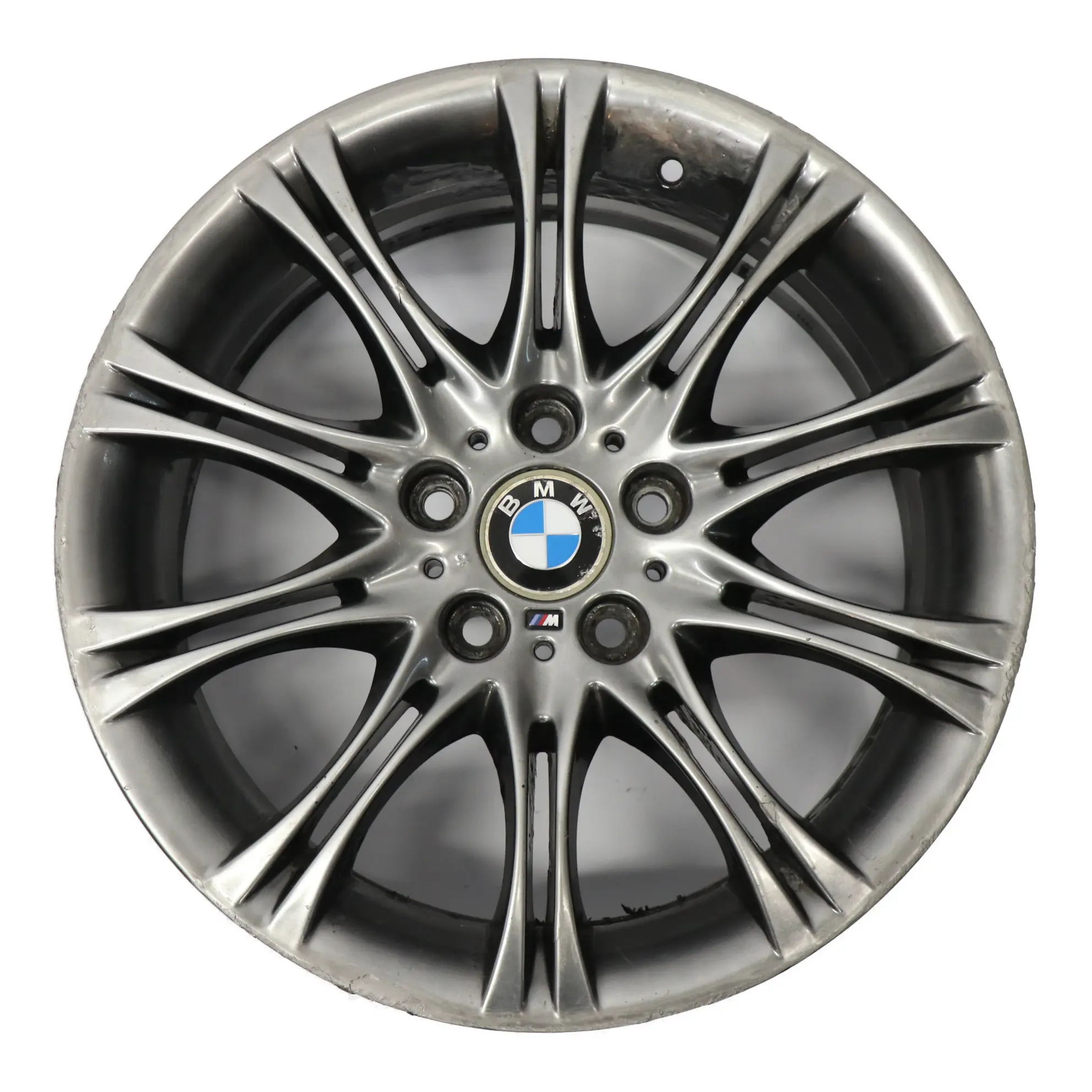 Jante BMW E46 Z4 E85 Alliage avant gris 18" ET:47 8J M Double Spoke 135