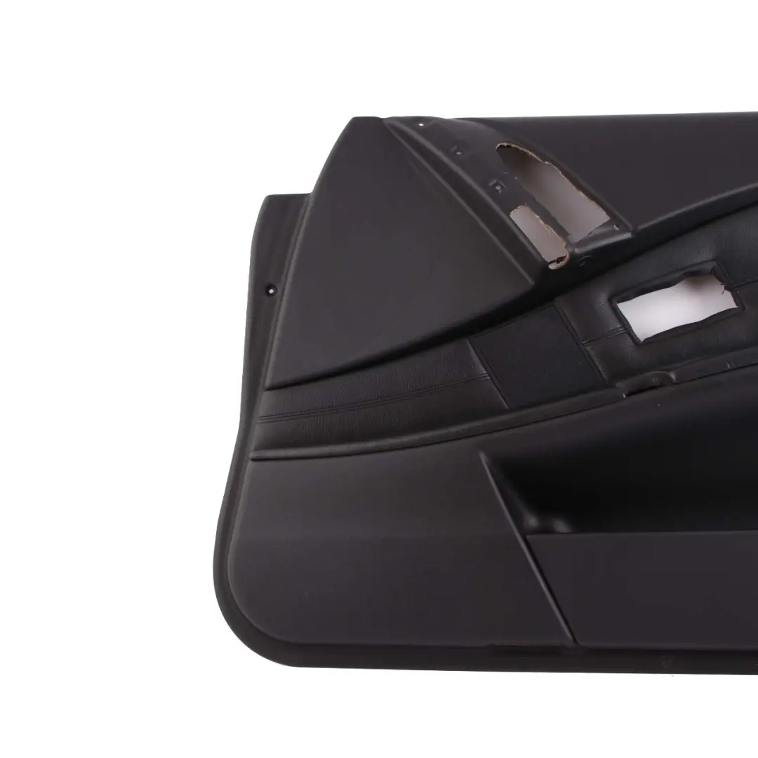 Door Card BMW E60 M5 Front Right O/S Lining Trim Panel Black Leather Merino