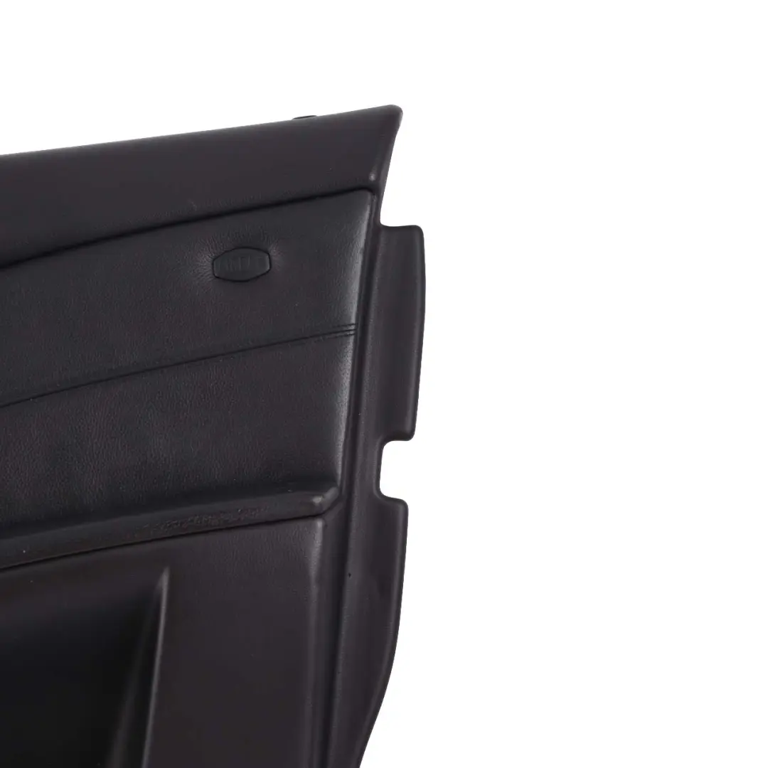 Door Card BMW E60 M5 Front Right O/S Lining Trim Panel Black Leather Merino