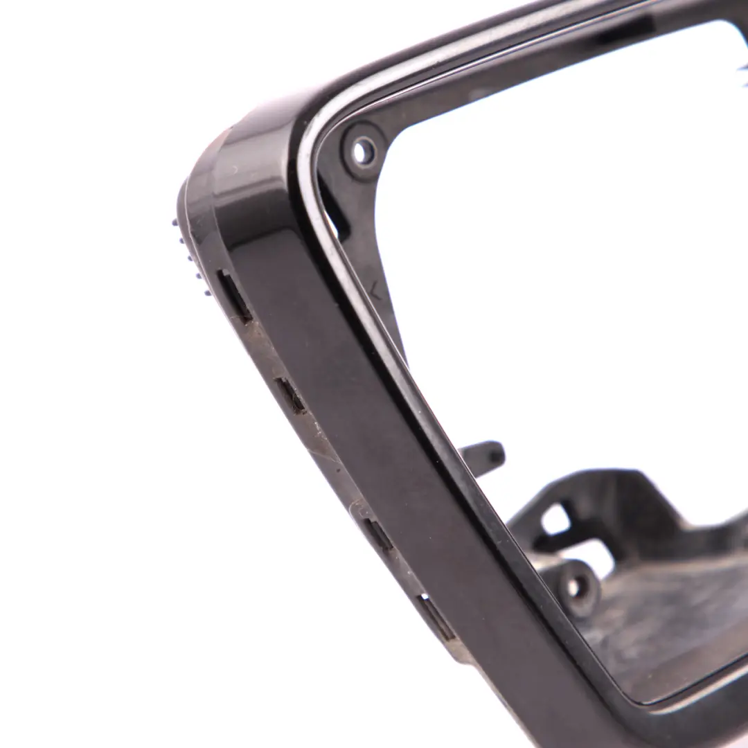 BMW E60 E61 Tray Right O/S Outside Mirror Wing Supporting Ring Bright Black