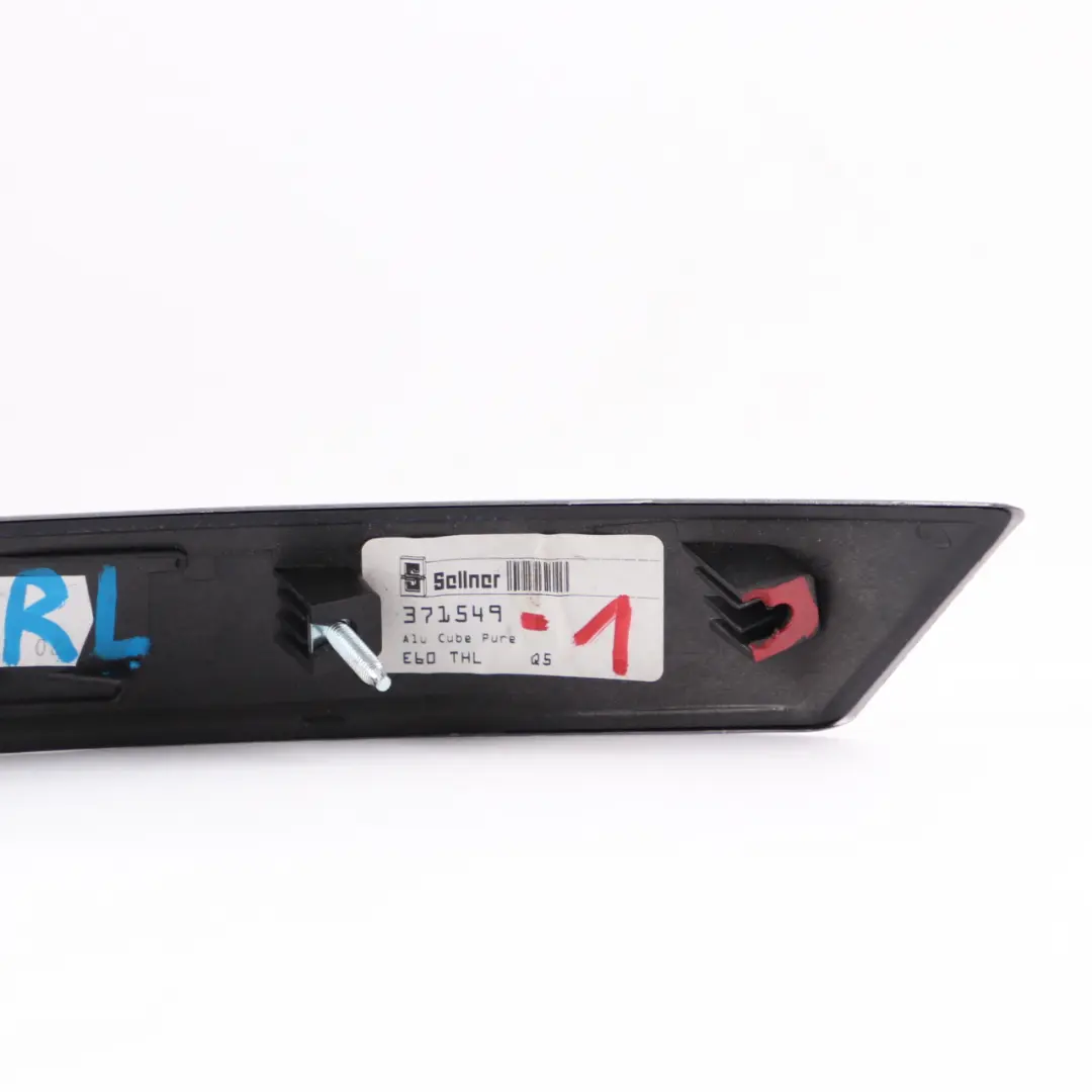 BMW E60 E61 Door Handle Trim Rear Left N/S Interior Grab Alu Cube Pure 371549