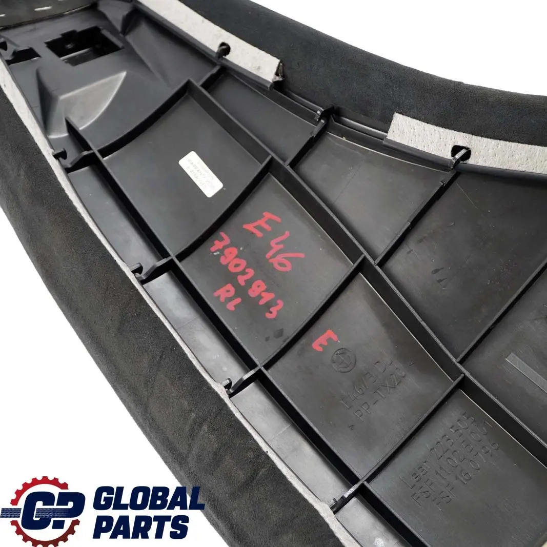 BMW 3 E46 Touring Rear Seat Left N/S Lateral Finisher Panel Cloth Alcantara
