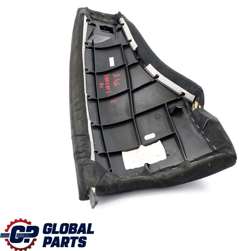 BMW 3 E46 Touring Rear Seat Left N/S Lateral Finisher Panel Cloth Alcantara