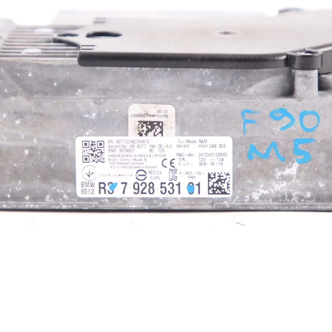 BMW F90 M5 HIGH DAB ECE RAM Control Unit Module 7928531