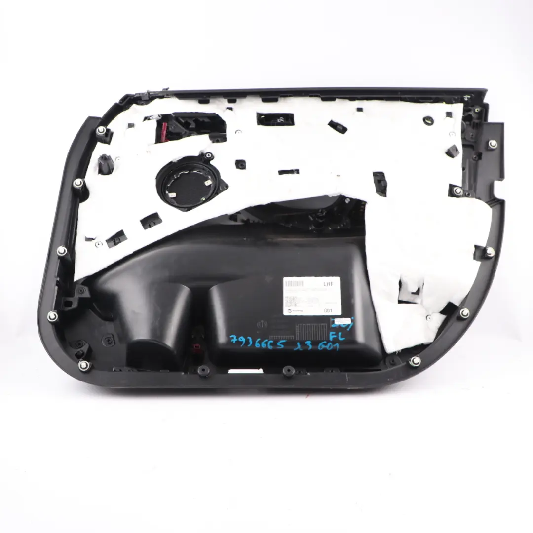 Door Card BMW X3 G01 Front Left N/S Trim Lining Cover Leather Vernasca Black