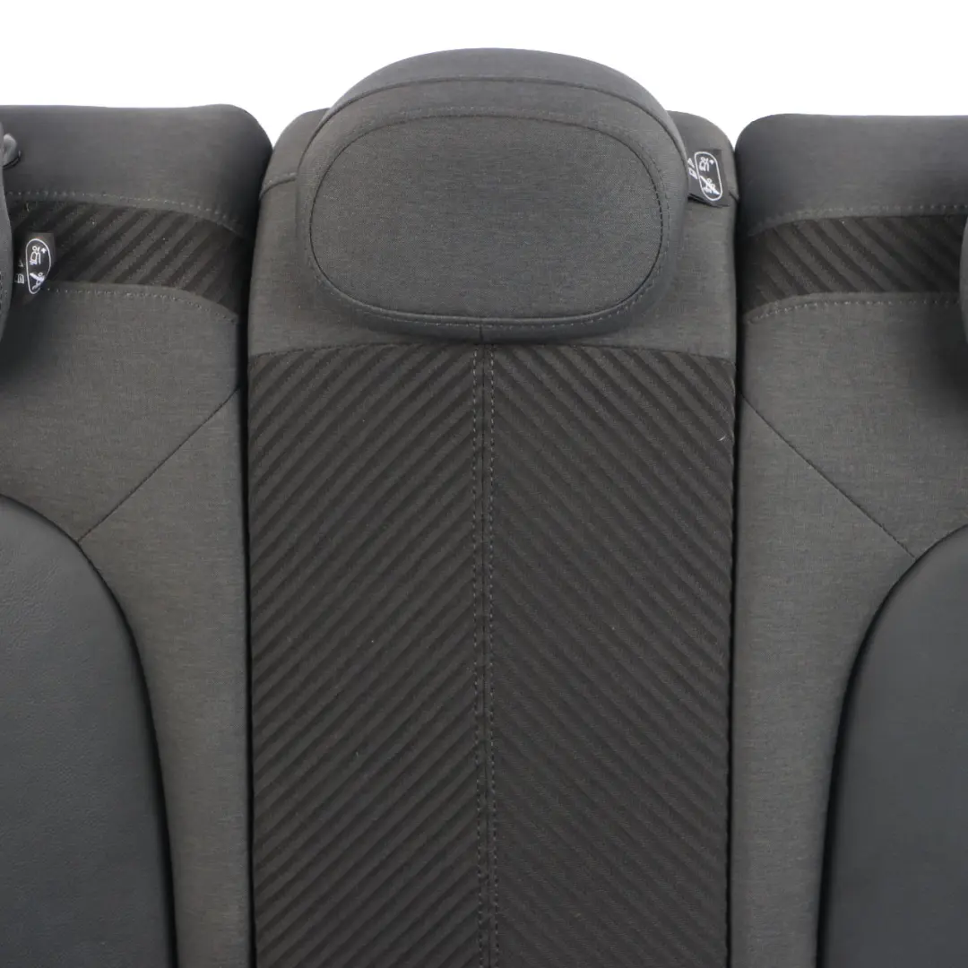 Rear Bench Mini F60 Left Right N/O/S Folding Seat Cloth Fabric Leather Black