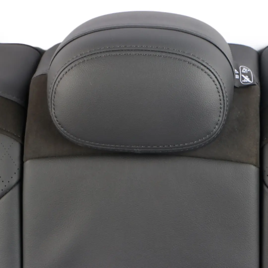 Mini F60 Rear Seat Left Right N/O/S Backrest Leather Cross Punch Carbon Black