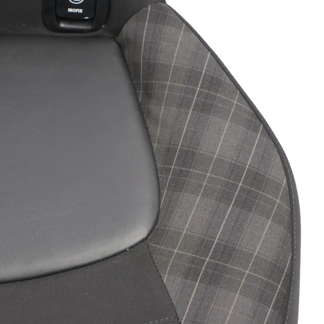 Mini F55 Rear Seat Bench Couch Cover Cloth Leather Carbon Black Diamond