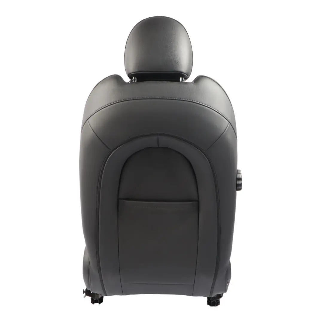 Mini F55 Front Seat Sport Left N/S Heated Leather Cross Punch Carbon Black